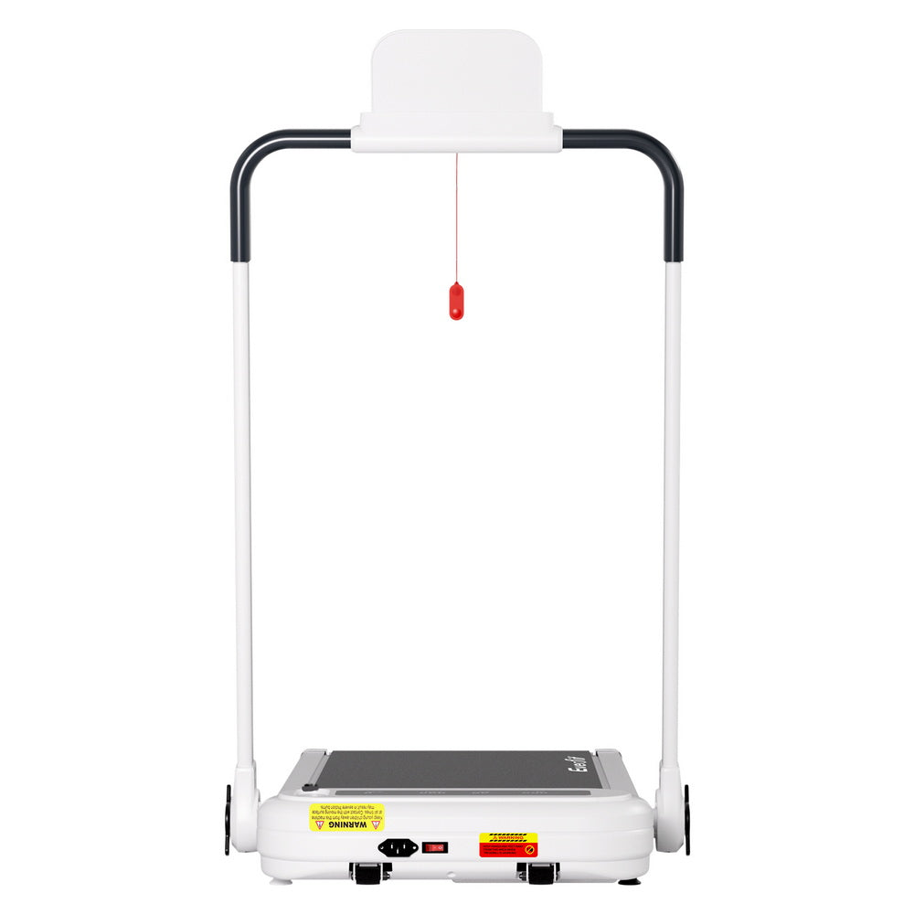 Everfit Treadmill Electric Walking Pad with Incline Foldable for Home Gym White Awezingly
