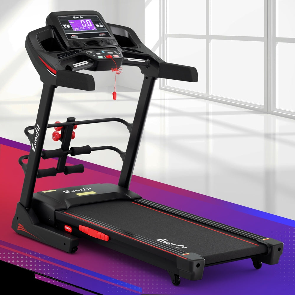 Everfit Treadmill Electric Home Gym Fitness Exercise Machine w/ Sit Up Bar 480mm Awezingly