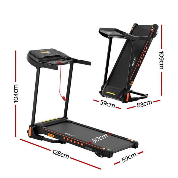Everfit Treadmill Electric Home Gym Fitness Exercise Equipment Incline 390mm Awezingly