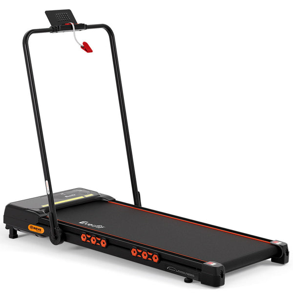 Everfit Treadmill Electric Walking Pad Auto Incline Foldable for Home Gym Black Awezingly