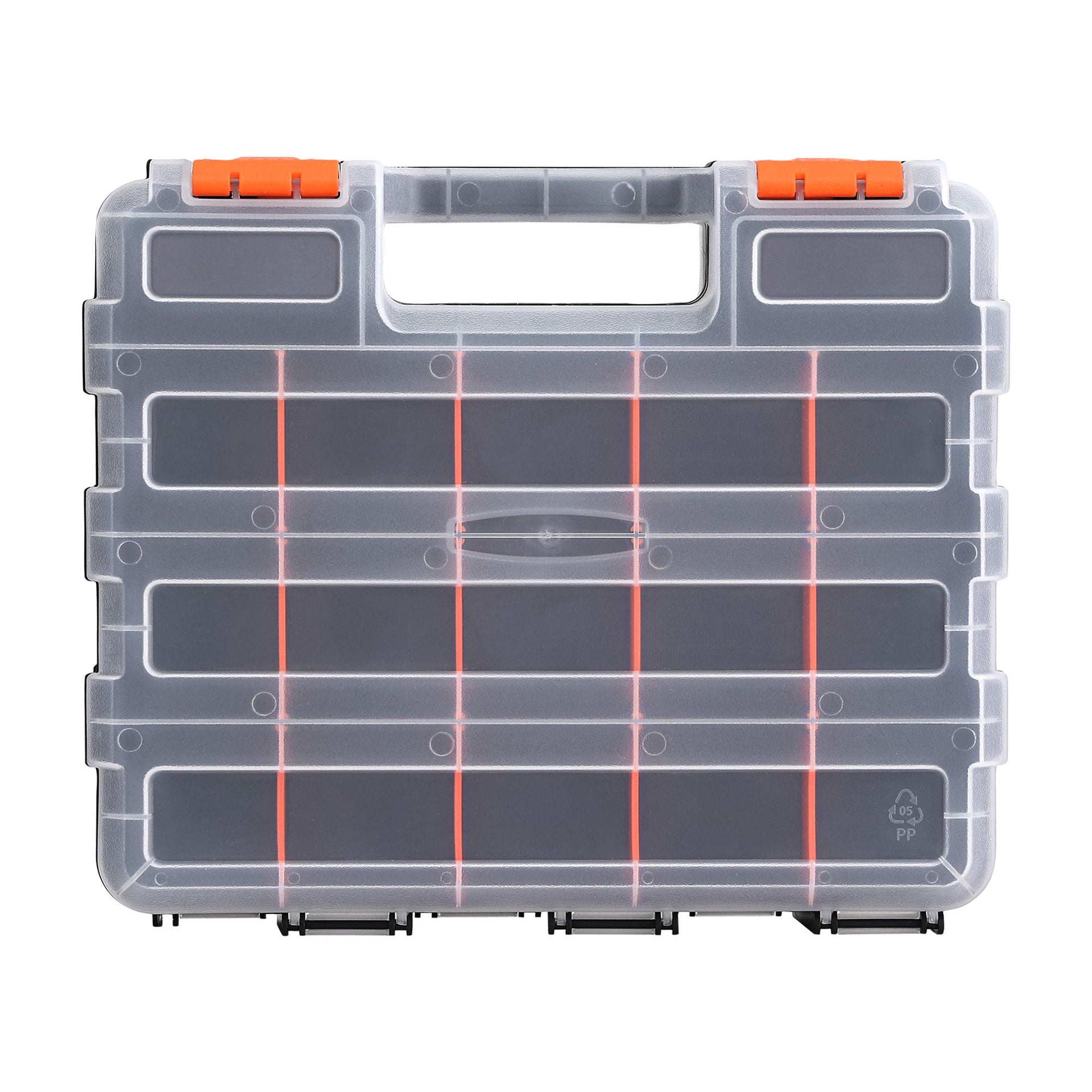 Giantz Double Sided Tool Box Organizer with 34 Compartment Small Parts Storage Awezingly