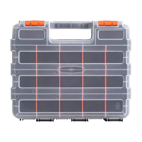 Giantz Double Sided Tool Box Organizer with 34 Compartment Small Parts Storage Awezingly