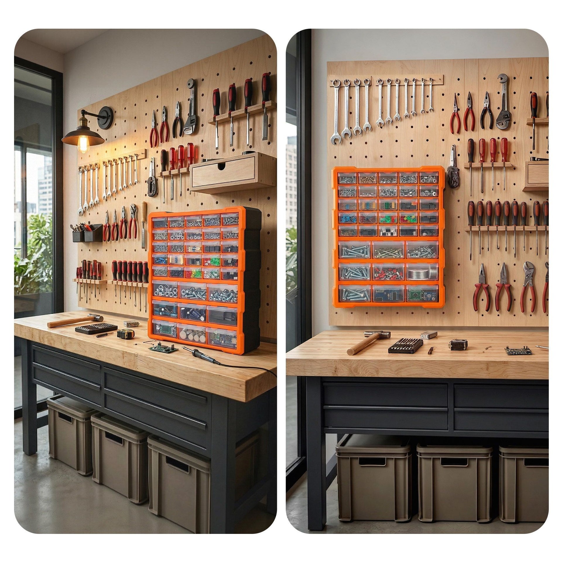 Giantz 39-Drawer Tool Storage Cabinet Anti-Drop Hardware Organizer Awezingly