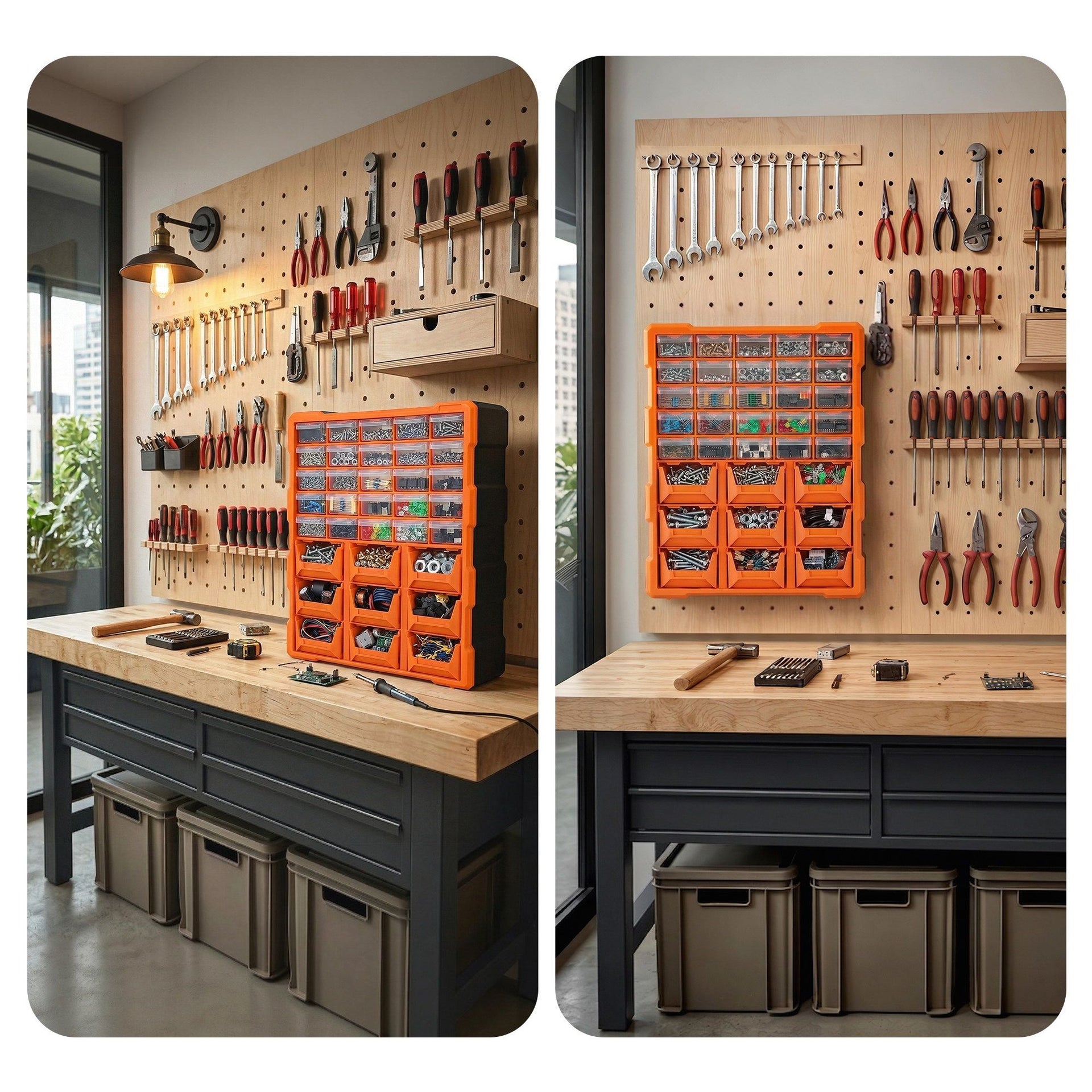 Giantz Tool Organizer 39-Drawer Hardware Cabinet Screw Storage Box Anti-Drop Awezingly