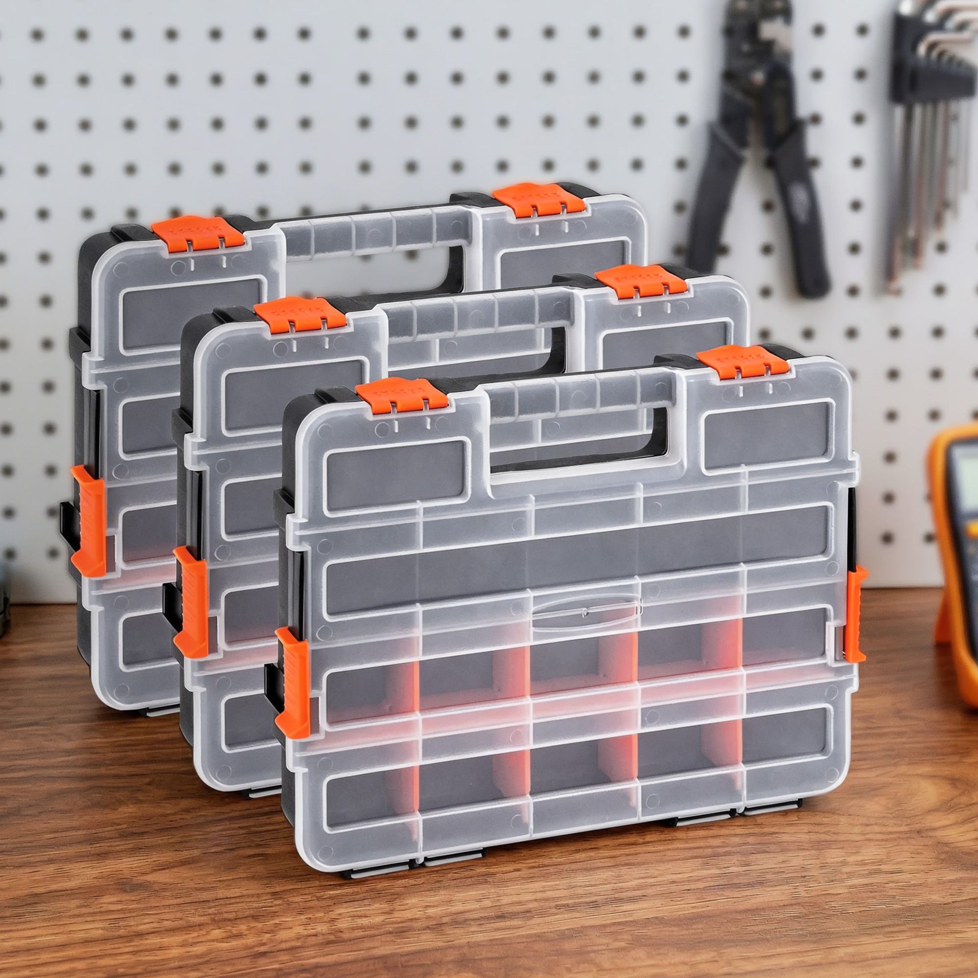 Giantz 3 Pack Tool Box Organizer with Hardware Storage Box for Small Parts Awezingly