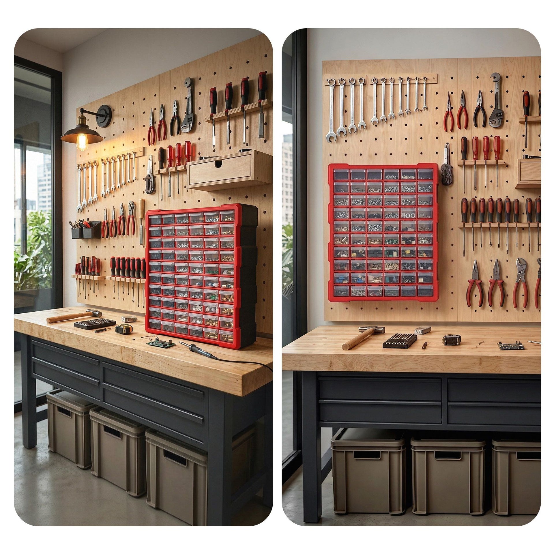 Giantz 60-Drawer Tool Storage Cabinet, Anti-Drop Hardware Organizer Storage Box Awezingly