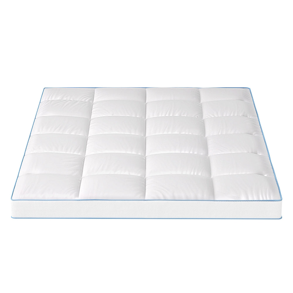 Giselle Bedding Mattress Topper Pillowtop Bamboo 10cm Double Awezingly