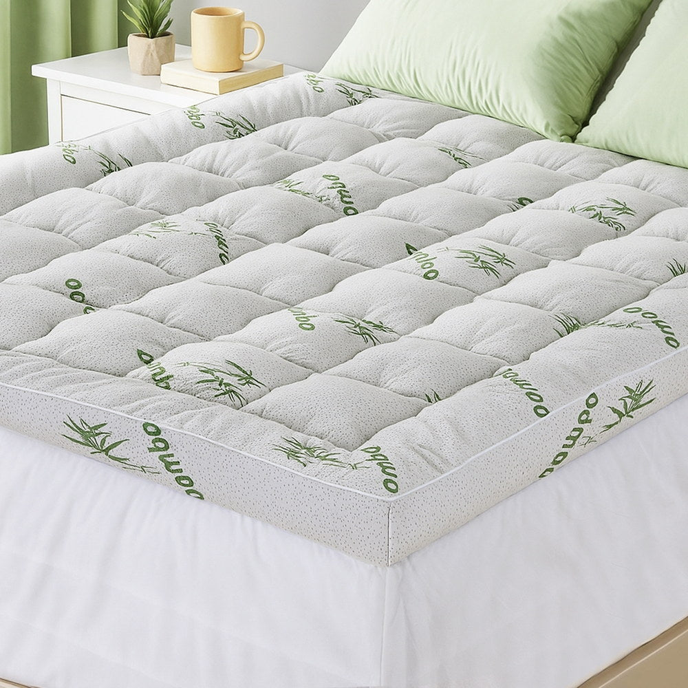 Giselle Mattress Topper 11cm Pillowtop toppers Bamboo Queen Giselle Bedding