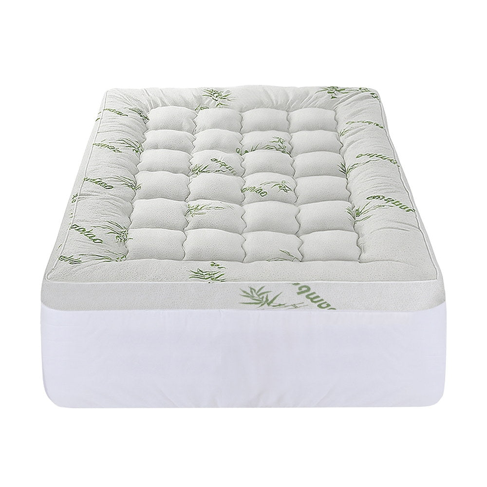 Giselle Mattress Topper 11cm Pillowtop toppers Bamboo Single Giselle Bedding