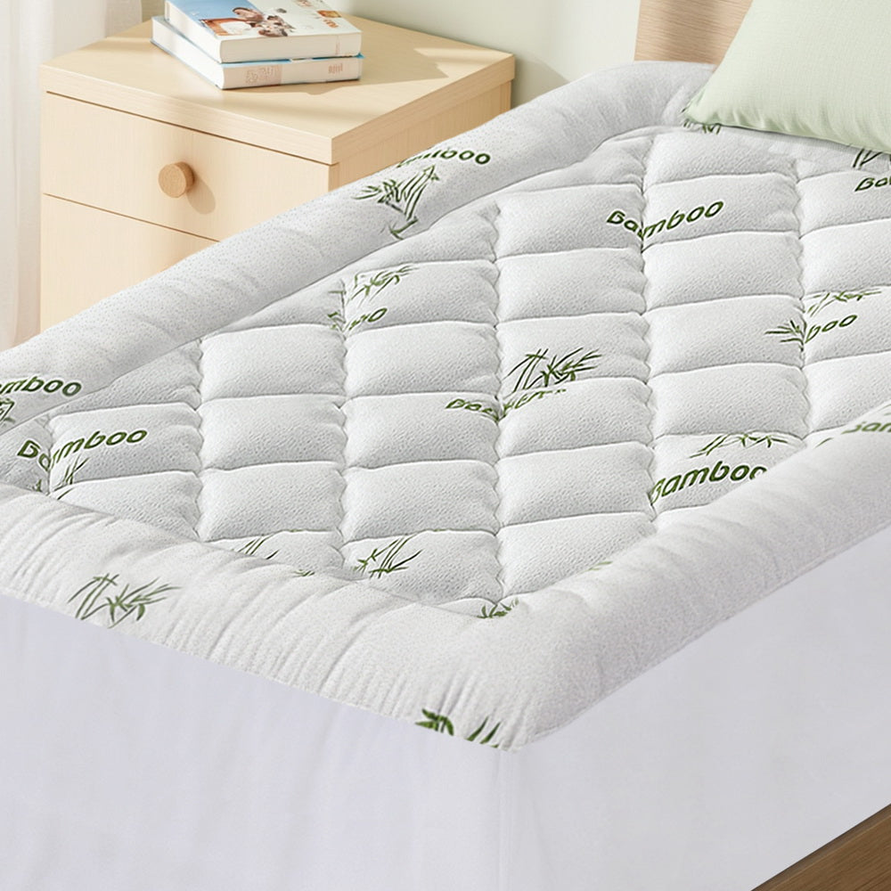 Giselle Mattress Topper 5cm Pillowtop toppers Bamboo King Single Giselle Bedding