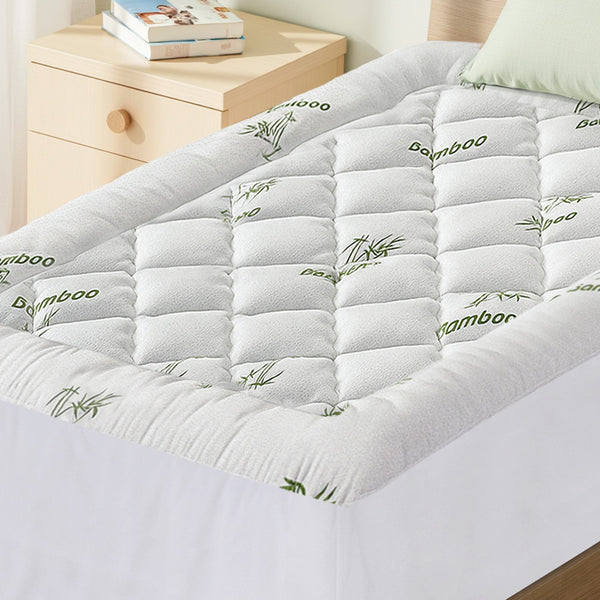 Giselle Mattress Topper 5cm Pillowtop toppers Bamboo King Single Giselle Bedding
