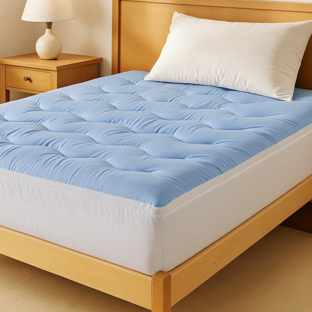 Giselle 5cm Mattress Topper Pillowtop toppers Double-Sided King Single Awezingly