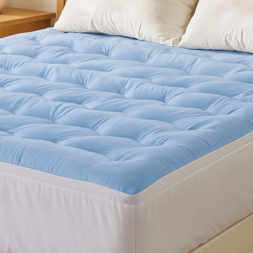 Giselle 5cm Mattress Topper Pillowtop toppers Double-Sided Queen Awezingly