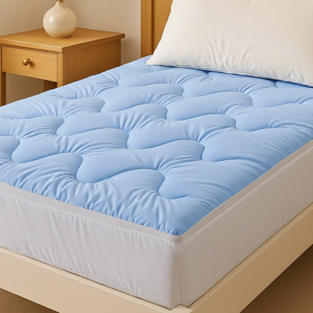 Giselle 5cm Mattress Topper Pillowtop toppers Double-Sided Single Awezingly
