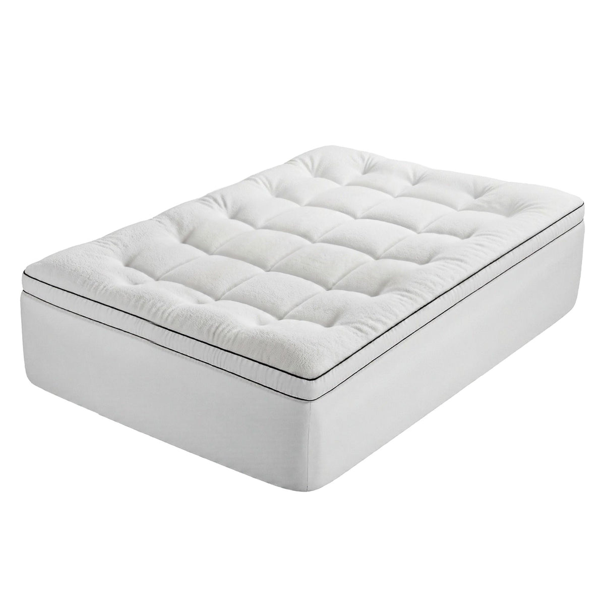 Giselle Bedding Double Mattress Topper 5cm Coral Fleece Awezingly