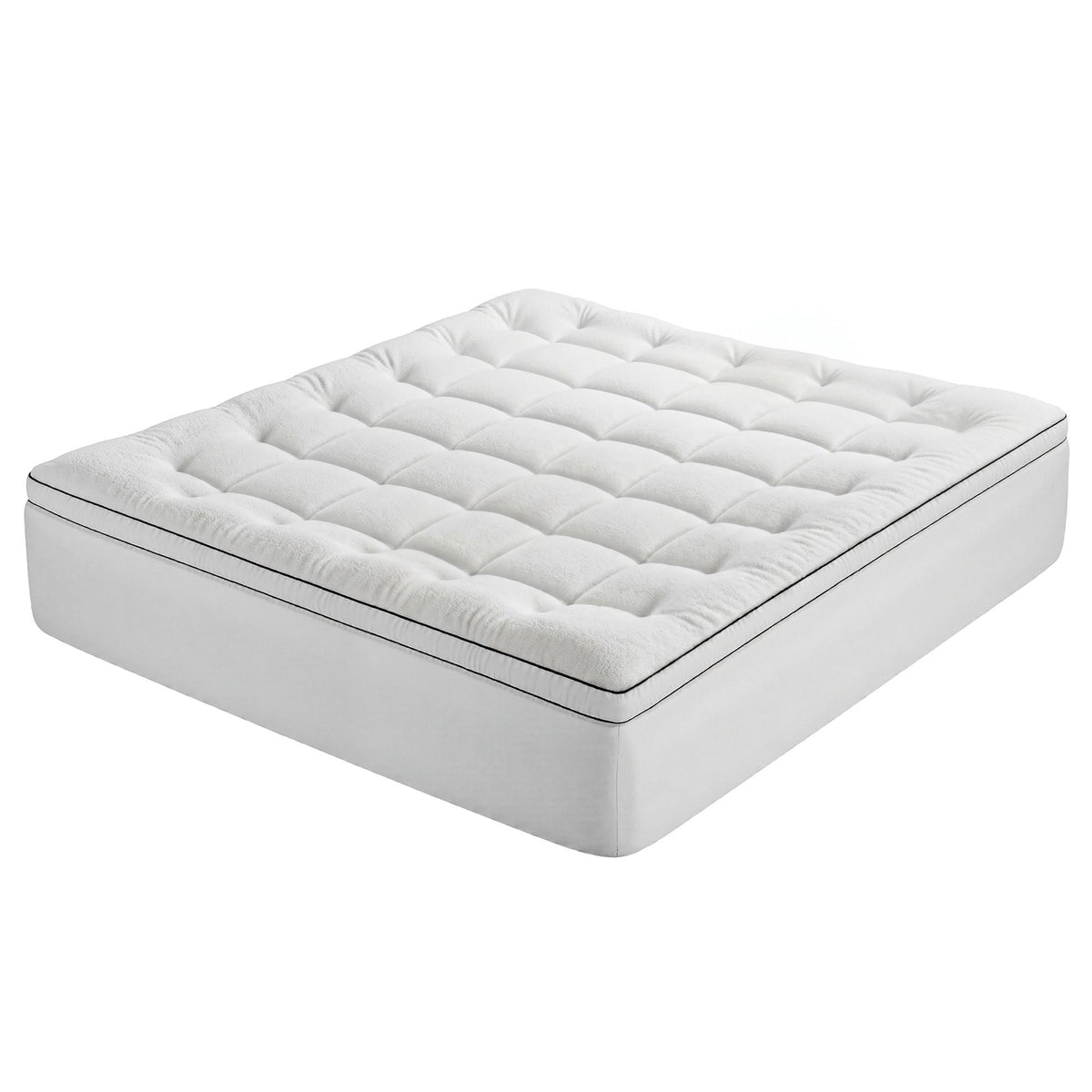 Giselle Bedding King Mattress Topper 5cm Coral Fleece Awezingly