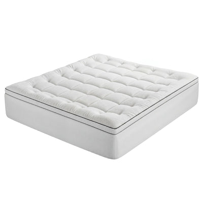 Giselle Bedding King Mattress Topper 5cm Coral Fleece