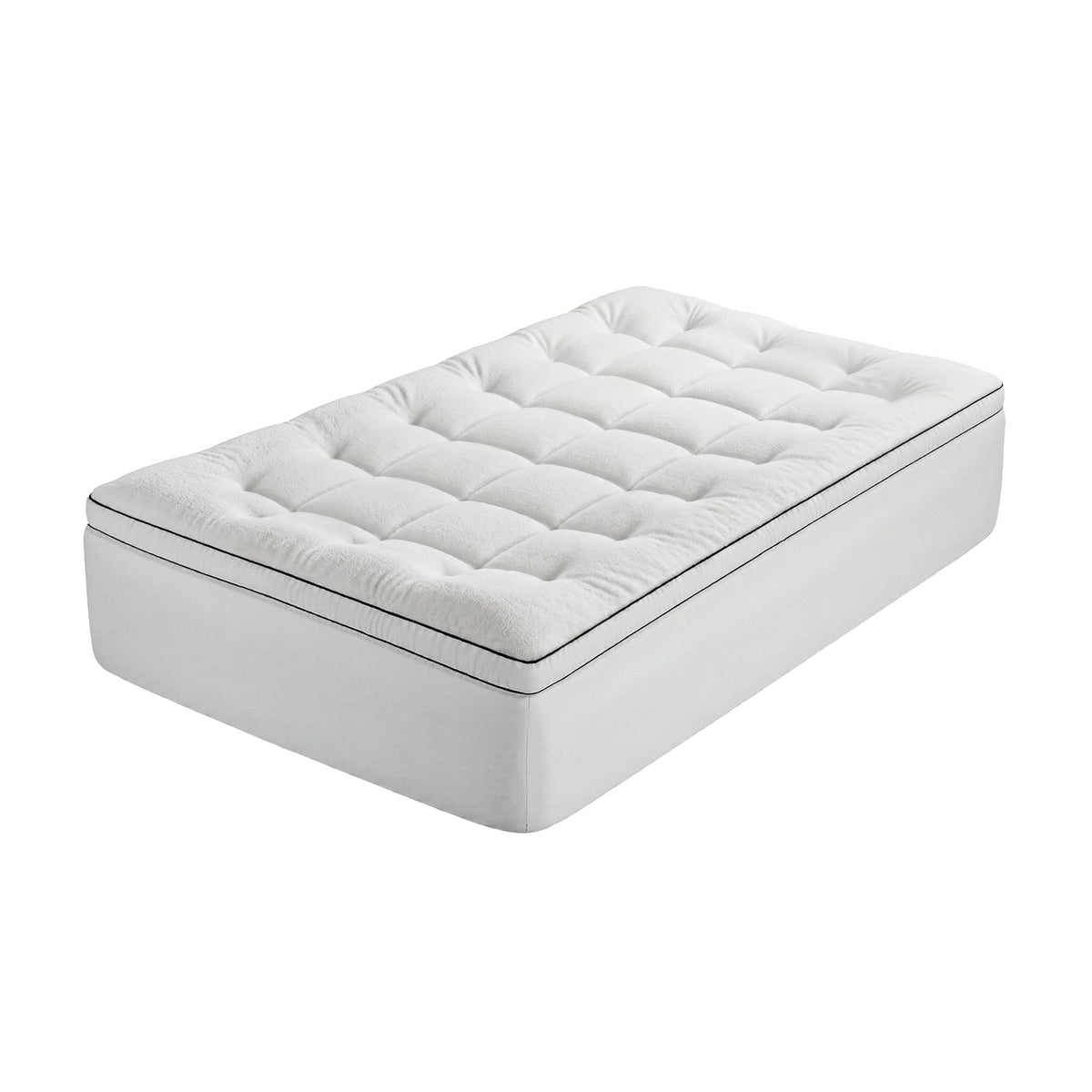 Giselle Bedding King Single Mattress Topper 5cm Coral Fleece Awezingly