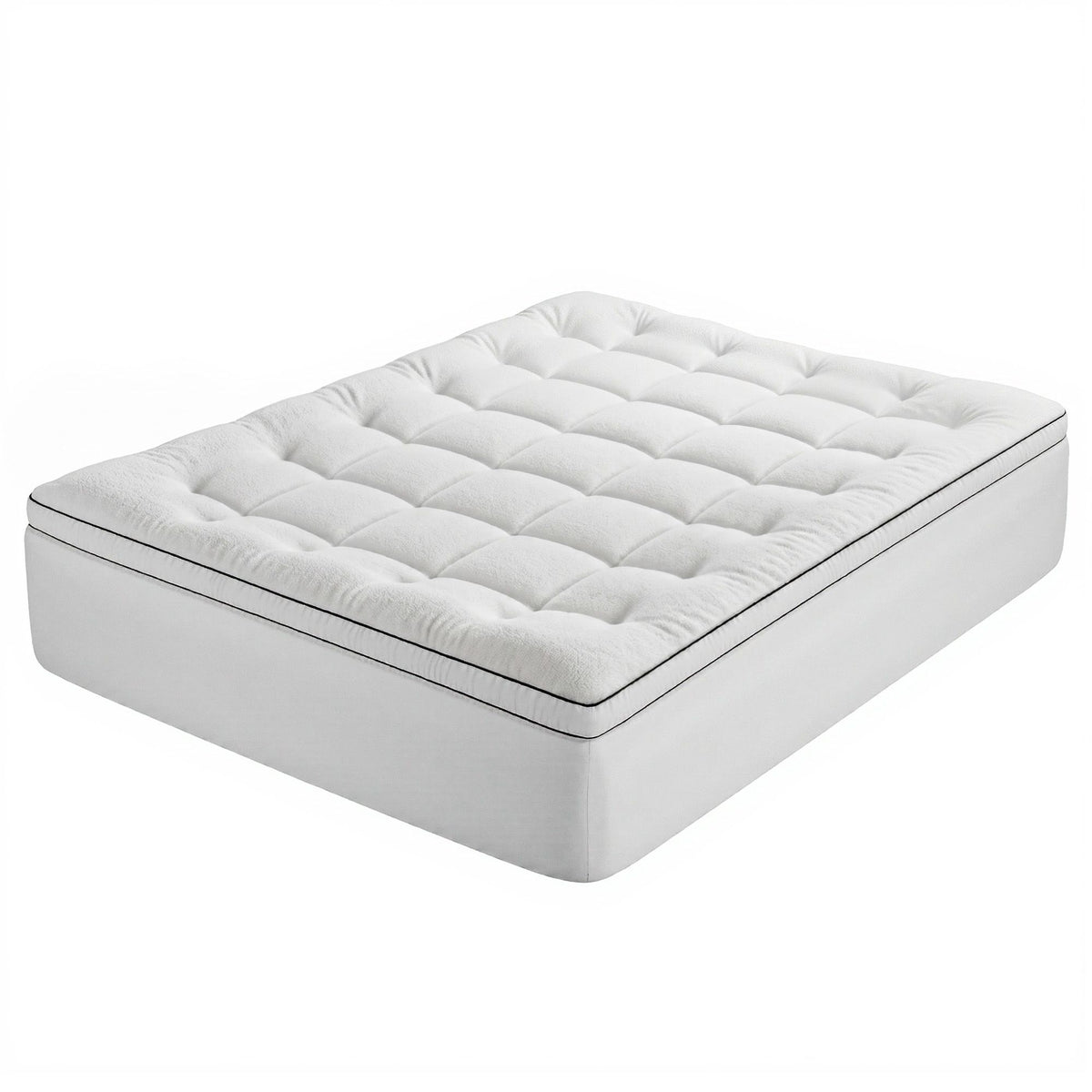 Giselle Bedding Queen Mattress Topper 5cm Coral Fleece Awezingly