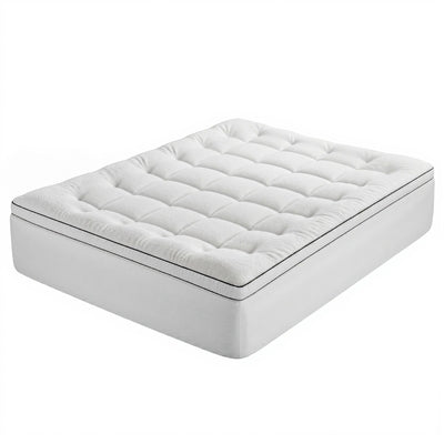 Giselle Bedding Queen Mattress Topper 5cm Coral Fleece