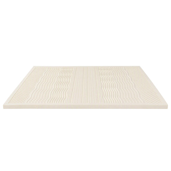 Giselle Bedding Double Latex Mattress Topper 7-Zone Natural Latex Core Breathable 5cm Awezingly