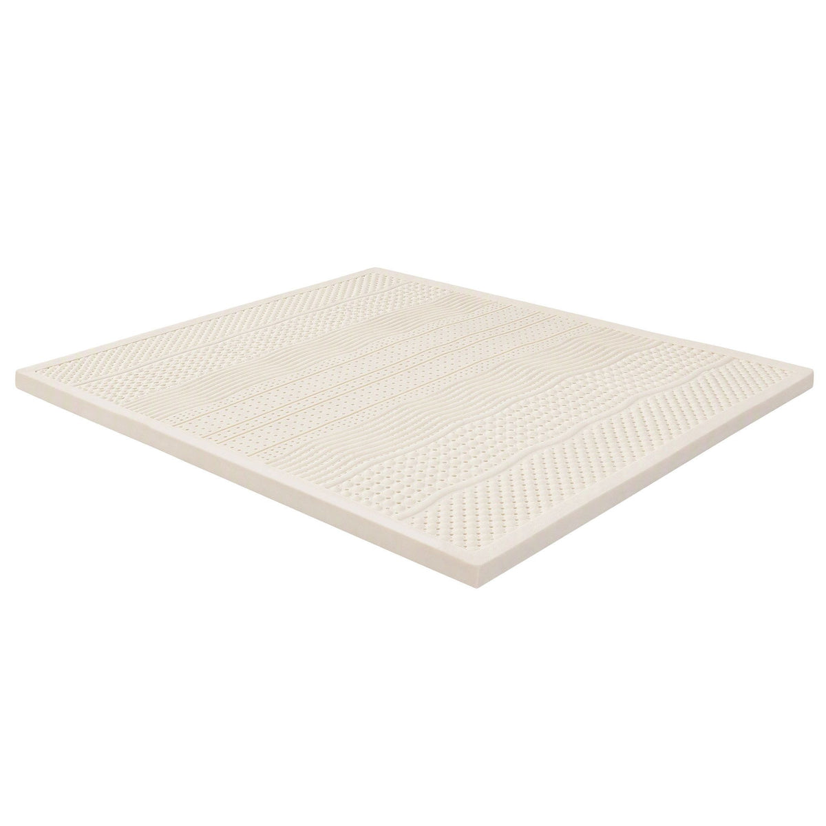 Giselle Bedding King Latex Mattress Topper 7-Zone Natural Latex Core Breathable 5cm Awezingly