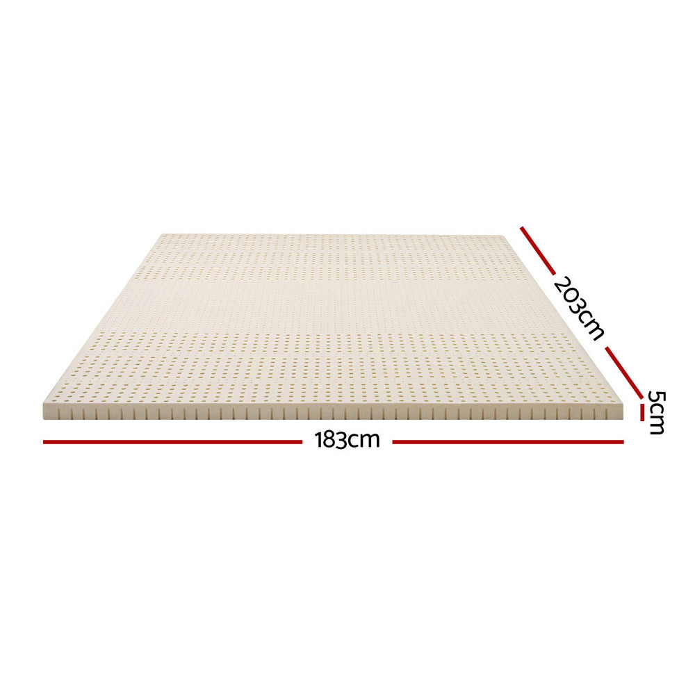 Giselle Bedding Latex Mattress Topper 5cm King Giselle Bedding