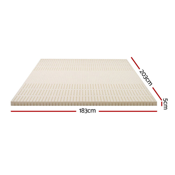 Giselle Bedding Latex Mattress Topper 5cm King Giselle Bedding