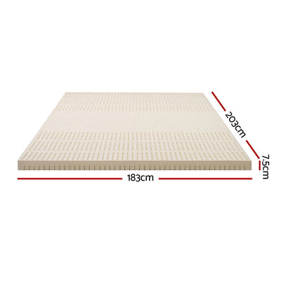 Giselle Bedding Latex Mattress Topper 7.5cm King