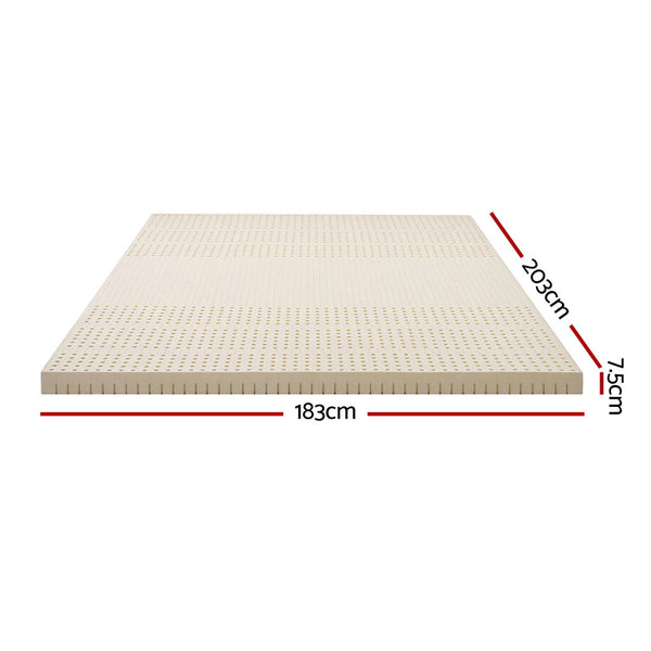 Giselle Bedding Latex Mattress Topper 7.5cm King Giselle Bedding