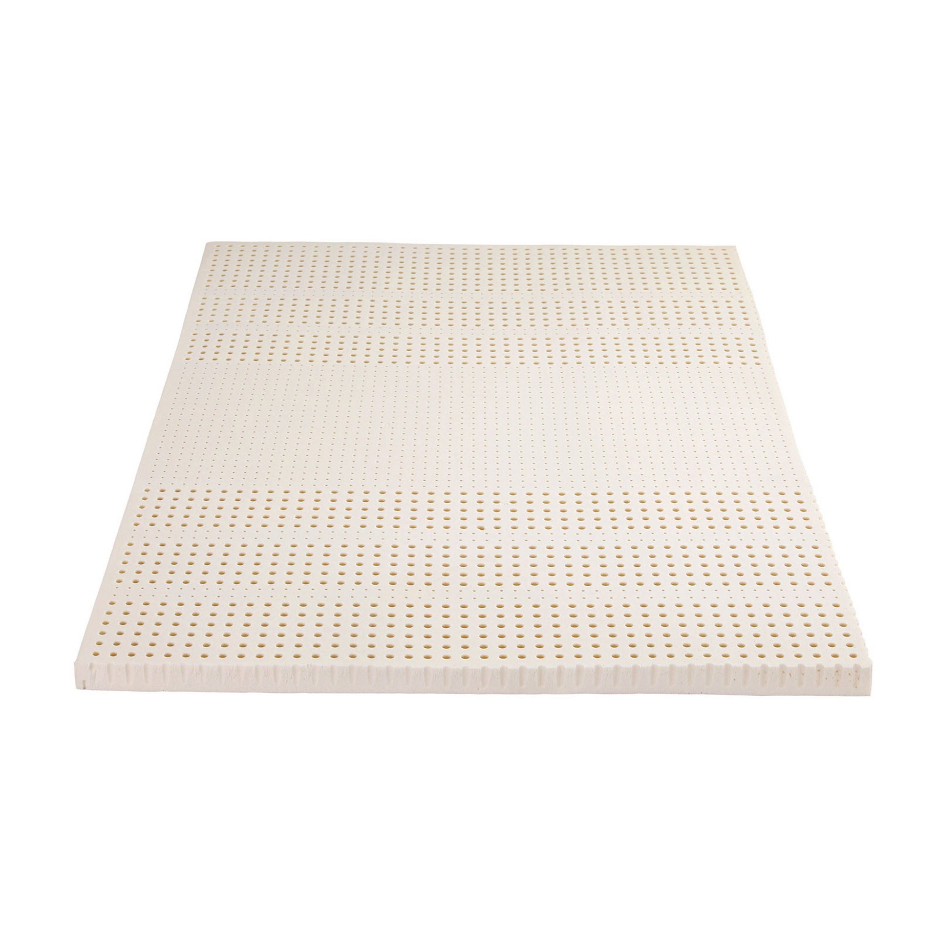 Giselle Bedding Latex Topper 100% Natural Latex Toppers 7-zone w/ Ice Silk Cool-touch Fabric Cooling Cover Queen 5cm Awezingly