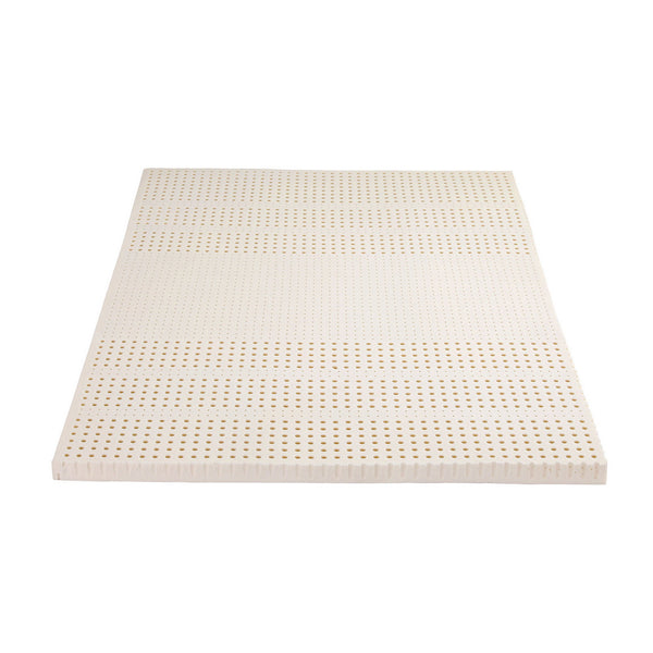 Giselle Bedding Latex Topper 100% Natural Latex Toppers 7-zone w/ Ice Silk Cool-touch Fabric Cooling Cover Queen 5cm Awezingly