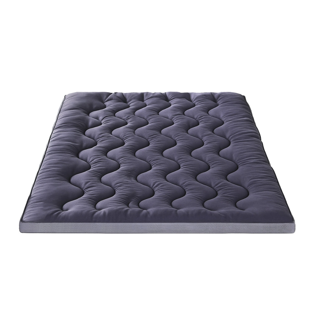 Giselle 5cm Mattress Topper Pillowtop toppers Bamboo Charcoal Double Awezingly