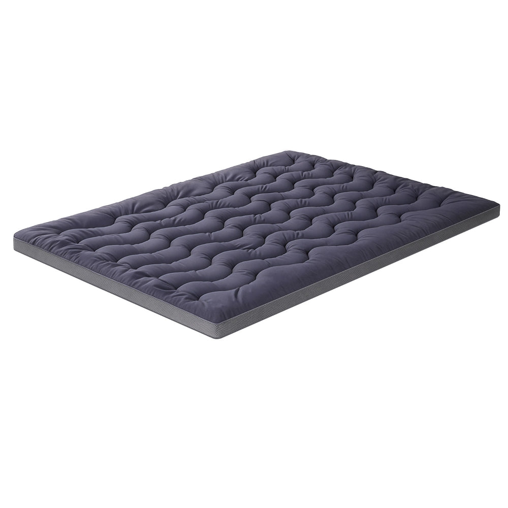 Giselle 5cm Mattress Topper Pillowtop toppers Bamboo Charcoal King Awezingly