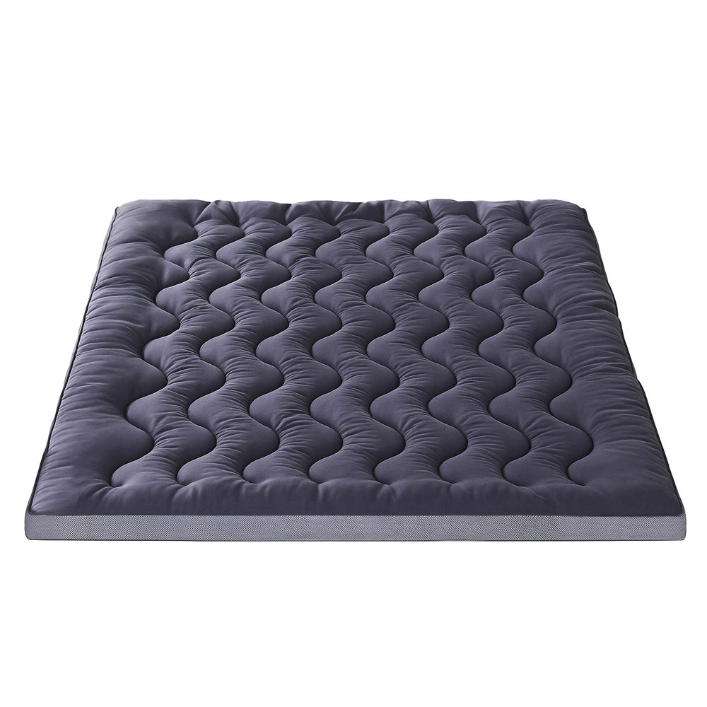 Giselle 5cm Mattress Topper Pillowtop toppers Bamboo Charcoal King Awezingly