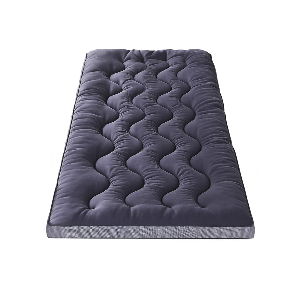 Giselle 5cm Mattress Topper Pillowtop toppers Bamboo Charcoal Single Awezingly