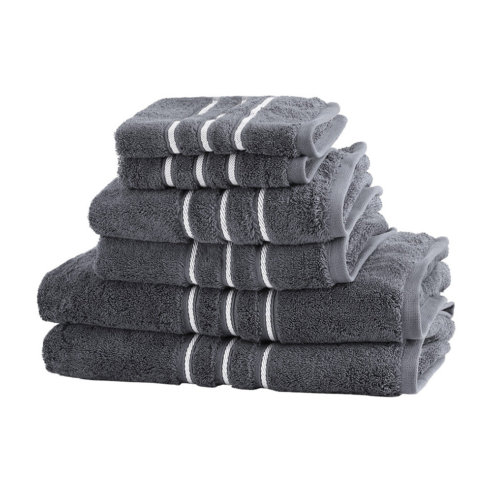 6 Pack Bath Towels Set Cotton Towel Grey Does not apply