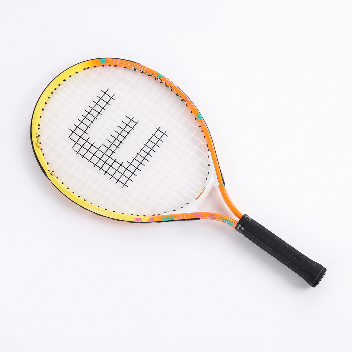 Everfit 23 Inch Tennis Racket Lightweight 200g for Adult and Junior Players Orange Awezingly
