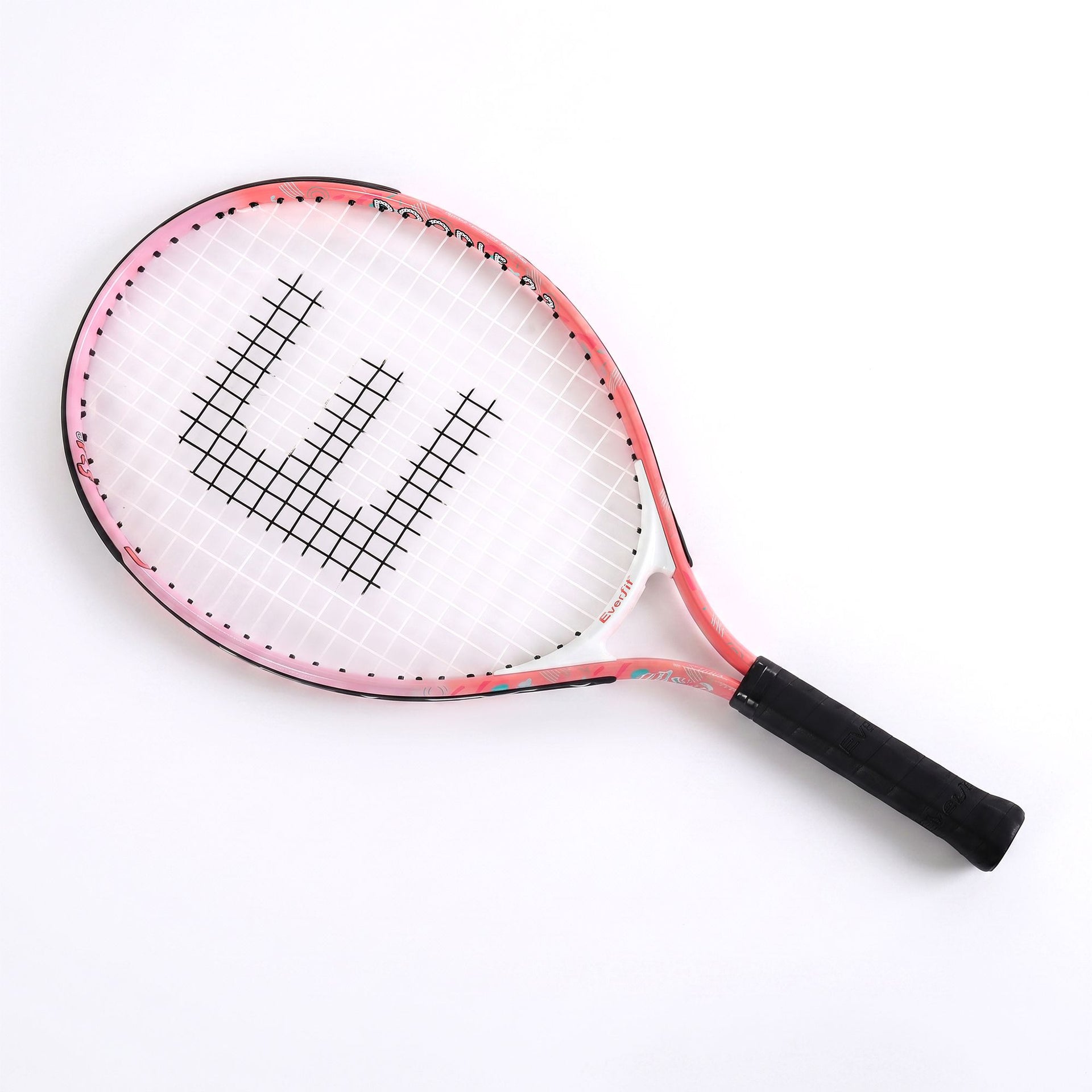 Title Everfit 23 Inch Tennis Racket Lightweight 200g for Adult and Junior Players Pink Awezingly
