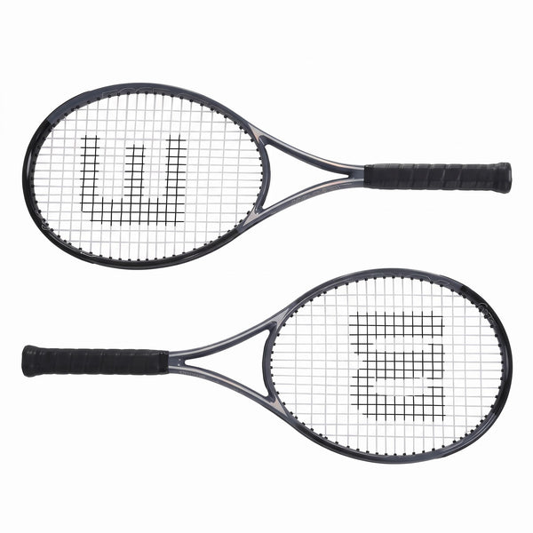 Everfit Tennis Racket Set 2 Pack 27 Inch Lightweight Cushioned Grip for Adults Black Awezingly