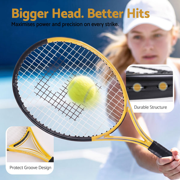 Everfit 27 Inch Tennis Racket Lightweight Racquet for Beginner Adult Players Awezingly