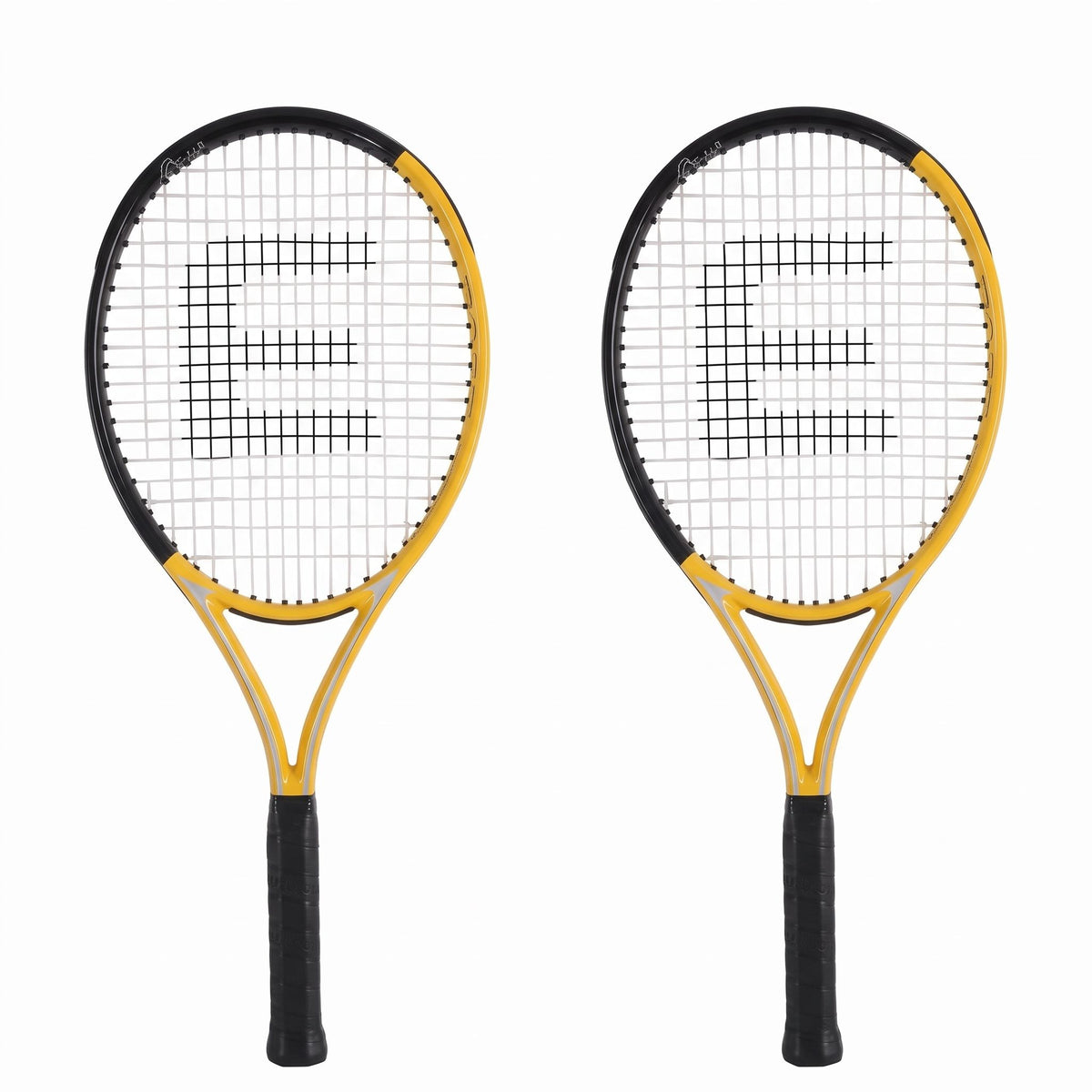 Everfit 27 Inch Tennis Racket Set of 2 Pack 27 Inch Lightweight Cushioned Grip Gold Awezingly