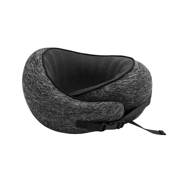 Wanderlite Travel Pillows for Airplanes Ergonomic Memory Foam Neck Pillow, Breathable & Washable Cover, Travel Bag Included, Airplane Pillow for Airplane, Car, Office and Home, Dark Grey Awezingly