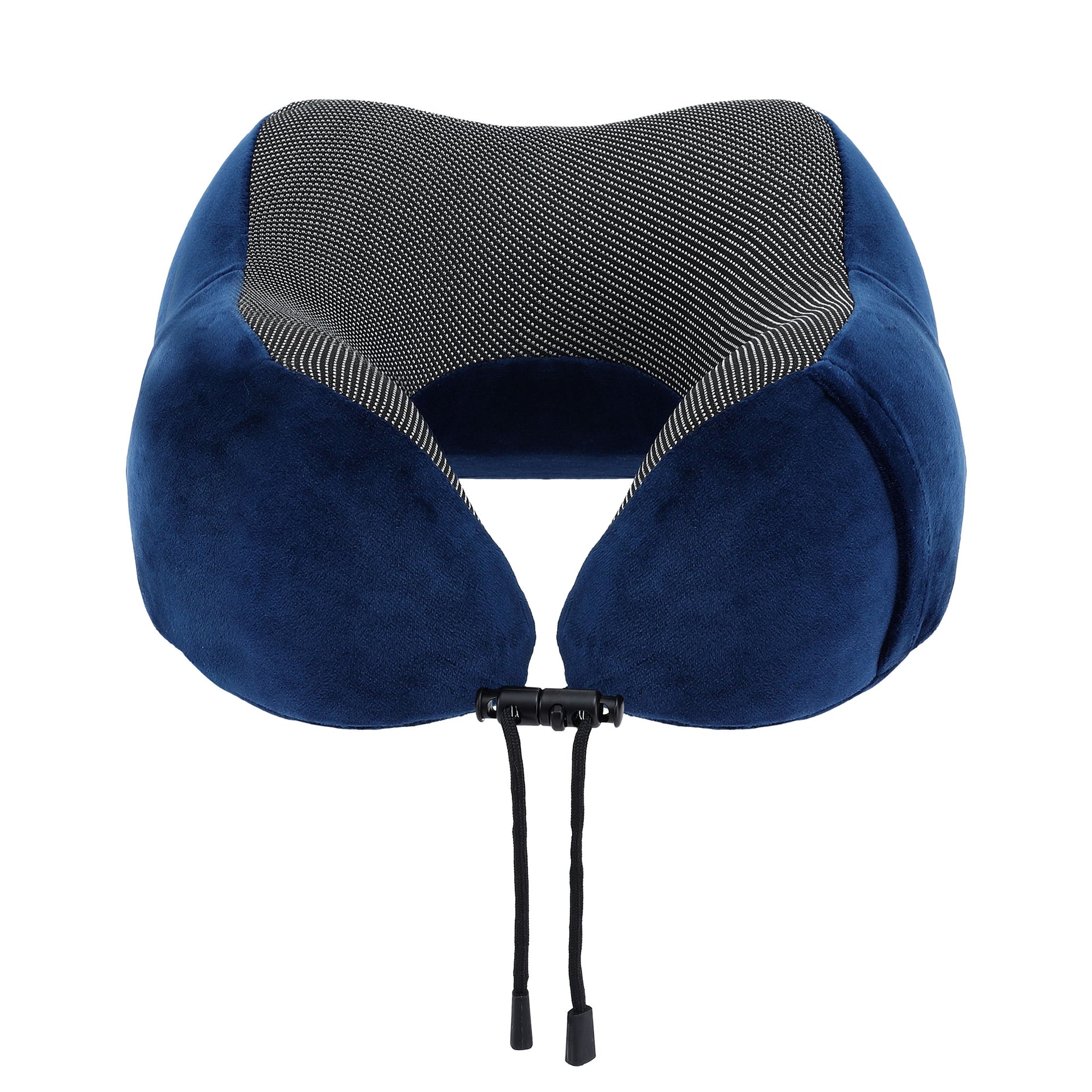 Wanderlite Travel Pillow for Airplanes Memory Foam Neck Pillows for Traveling, Soft & Washable Cover with Storage Bag, Portable Plane Accessories for Airplanes Offices Cars, Blue Awezingly