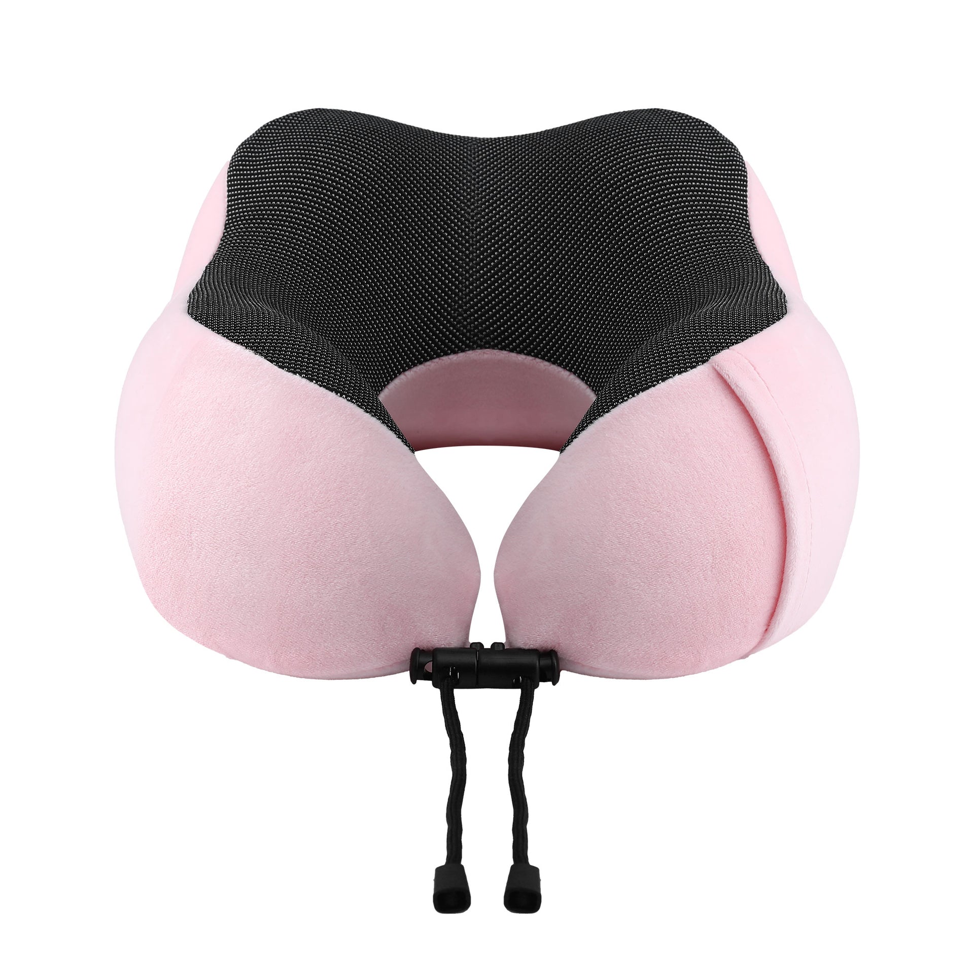 Wanderlite Travel Pillow for Airplanes Memory Foam Neck Pillows for Traveling, Soft & Washable Cover with Storage Bag, Portable Plane Accessories for Airplanes Offices Cars, Pink Awezingly