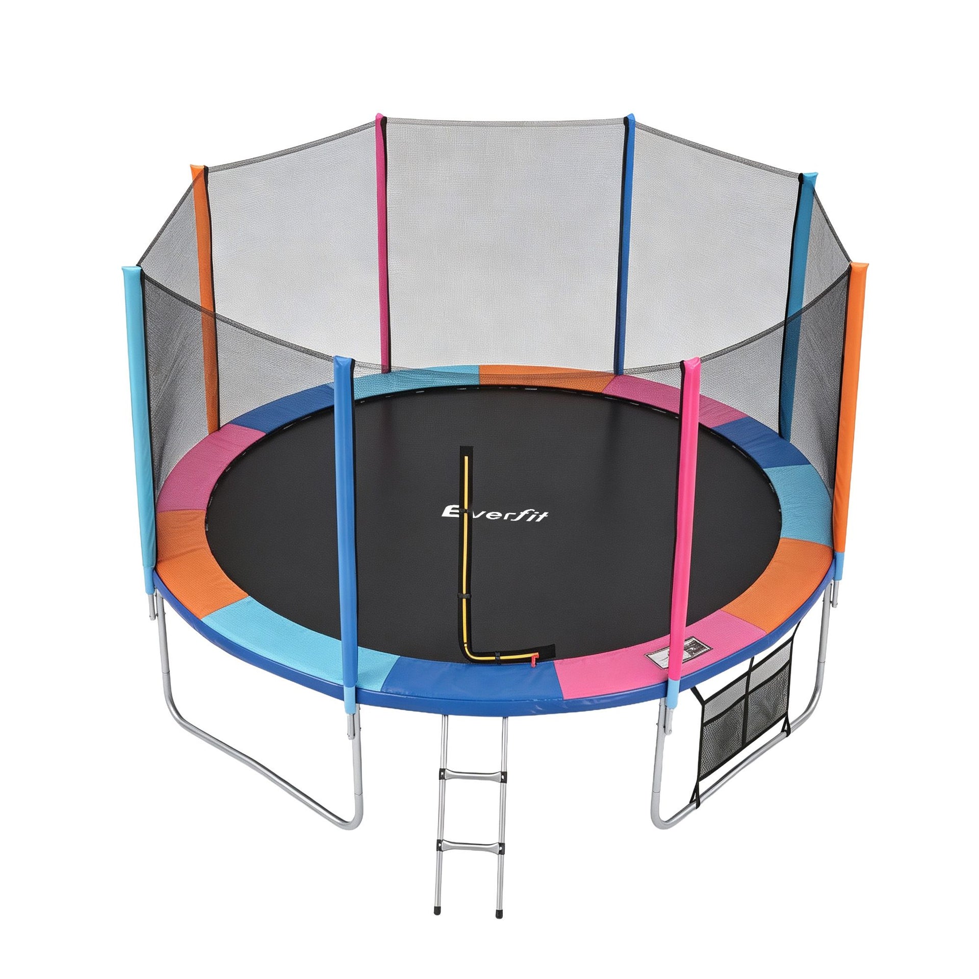 Everfit 14FT Kids Trampoline Rebounder with Enclosure Net Storage Bag Awezingly
