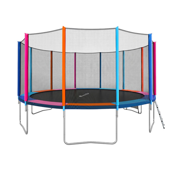 Everfit 16FT Kids Trampoline Rebounder with Enclosure Net Storage Bag Awezingly