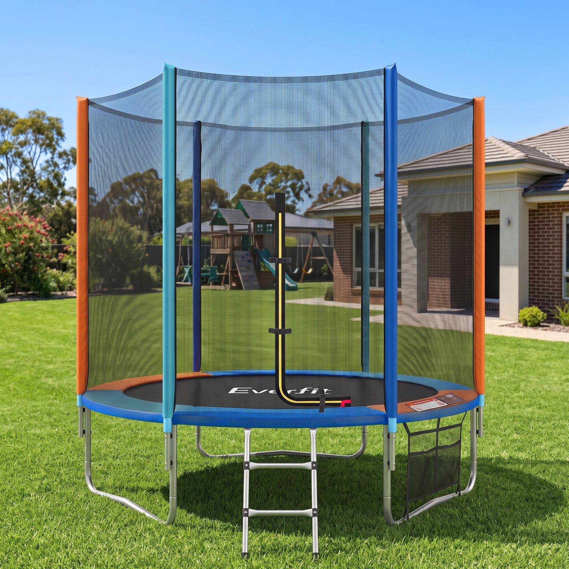 Everfit 6FT Kids Trampoline Rebounder with Enclosure Net Storage Bag Awezingly