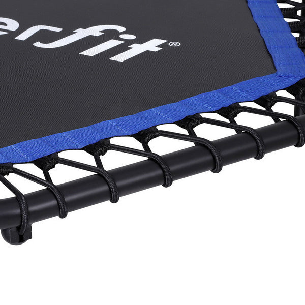 Everfit 48inch Hexagon Trampoline Kids Exercise Fitness Adjustable Handrail Blue Everfit