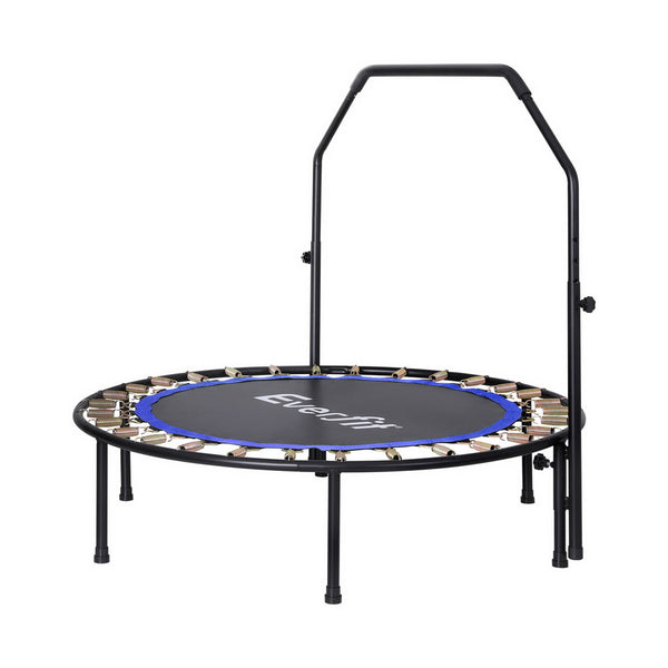 Everfit 48inch Round Trampoline Kids Exercise Fitness Adjustable Handrail Blue Everfit